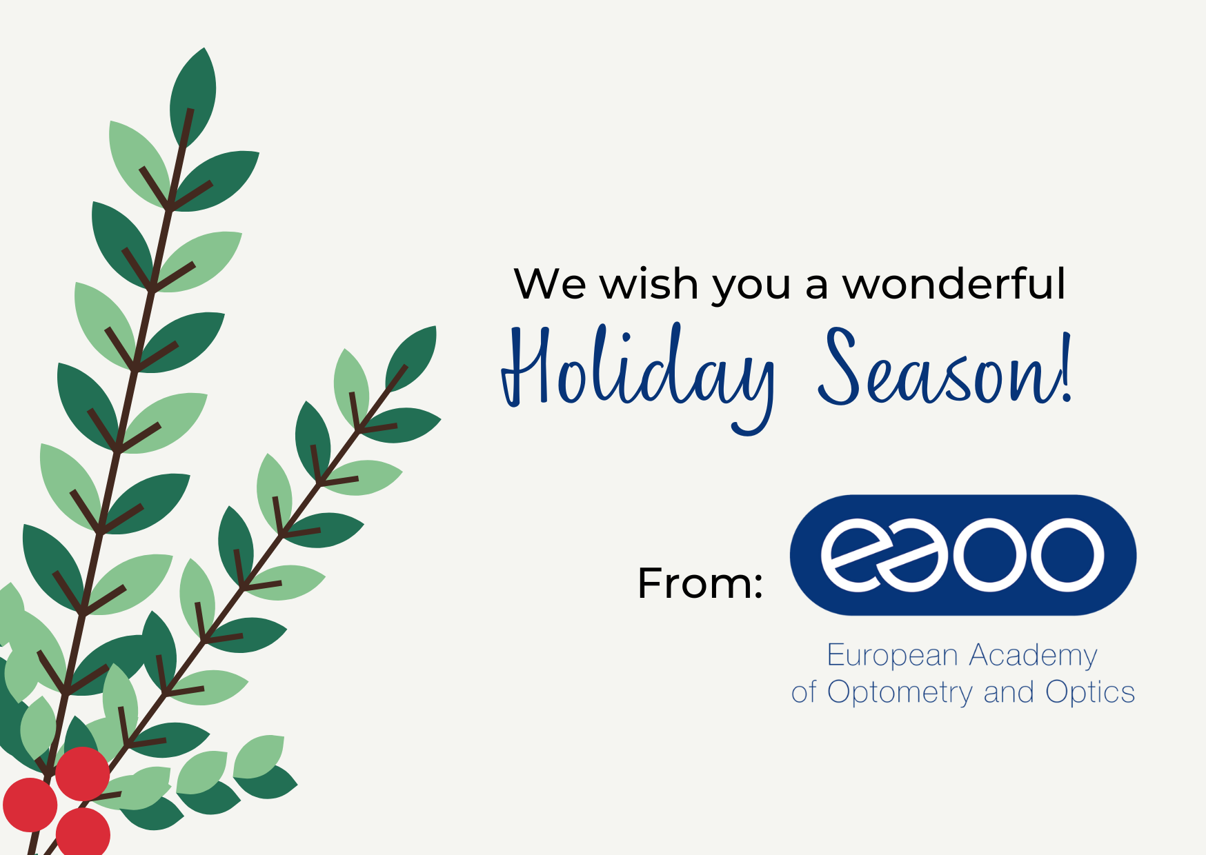 Green and Red Holiday Season Greeting Card